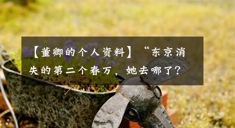 【董卿的个人资料】“东京消失的第二个春万，她去哪了？单击文章配图