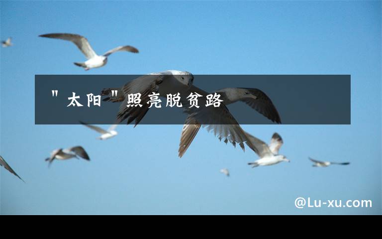 ＂太阳＂照亮脱贫路文章配图