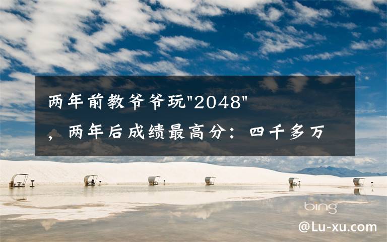 两年前教爷爷玩"2048"，两年后成绩最高分：四千多万……