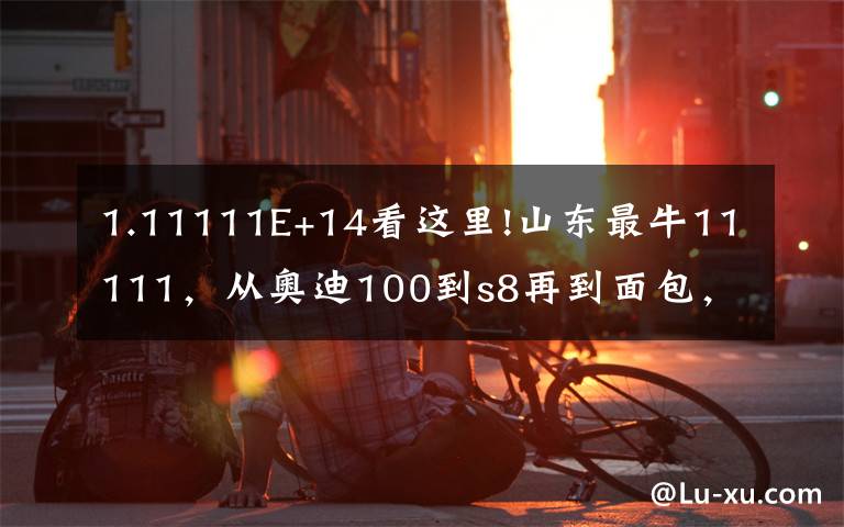 1.11111E+14看这里!山东最牛11111，从奥迪100到s8再到面包，网友：大起大落？文章配图