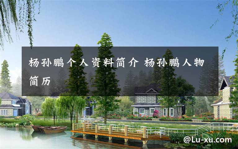 杨孙鹏个人资料简介 杨孙鹏人物简历文章配图