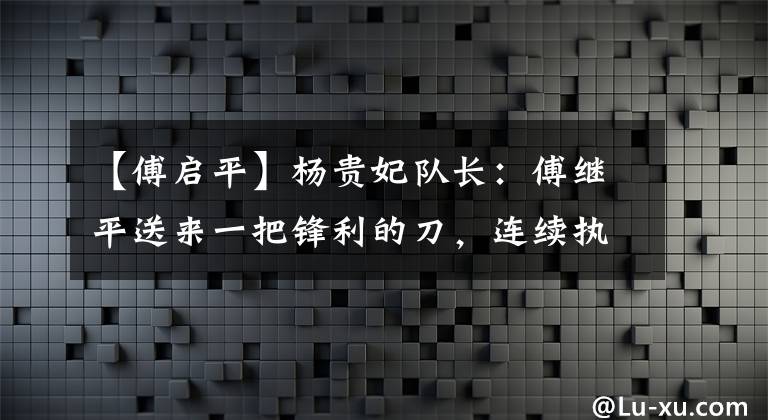 【傅启平】杨贵妃队长：傅继平送来一把锋利的刀，连续执行任务，连长看着傻傻的眼睛，竟然是自己的儿子。