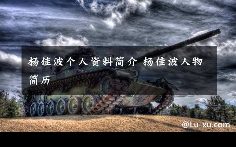 杨佳波个人资料简介 杨佳波人物简历文章配图