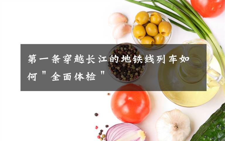 第一条穿越长江的地铁线列车如何＂全面体检＂文章配图