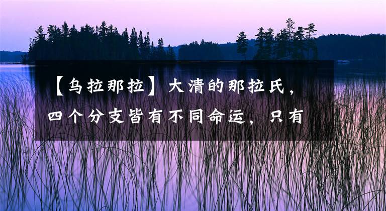 【乌拉那拉】大清的那拉氏，四个分支皆有不同命运，只有一个姓氏最不起眼