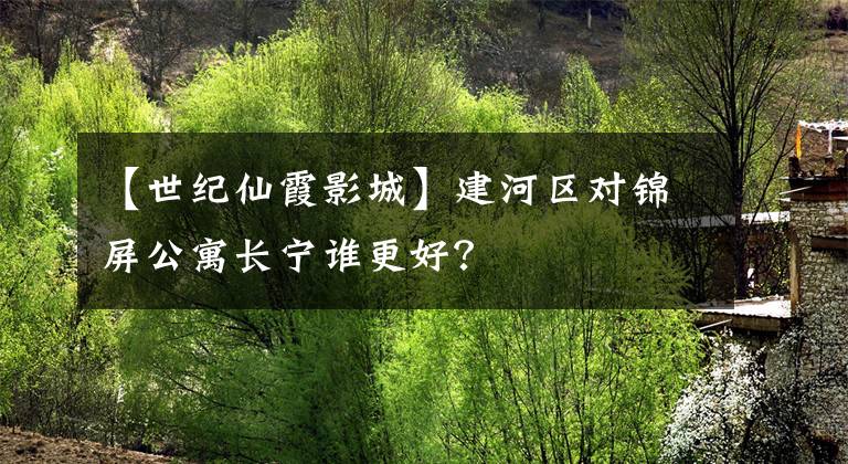 【世纪仙霞影城】建河区对锦屏公寓长宁谁更好？