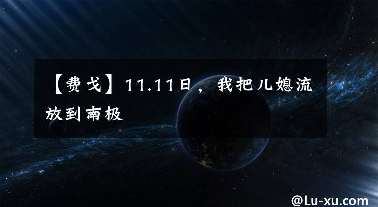 【费戈】11.11日，我把儿媳流放到南极