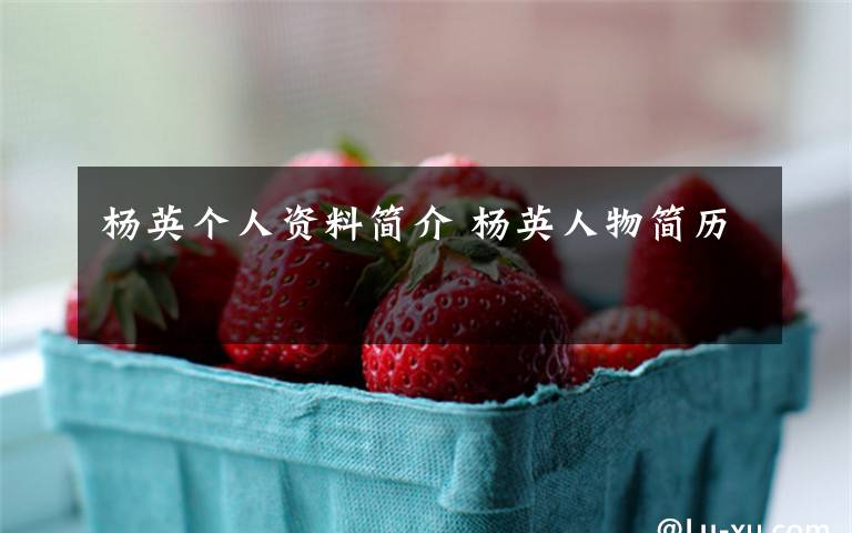 杨英个人资料简介 杨英人物简历文章配图