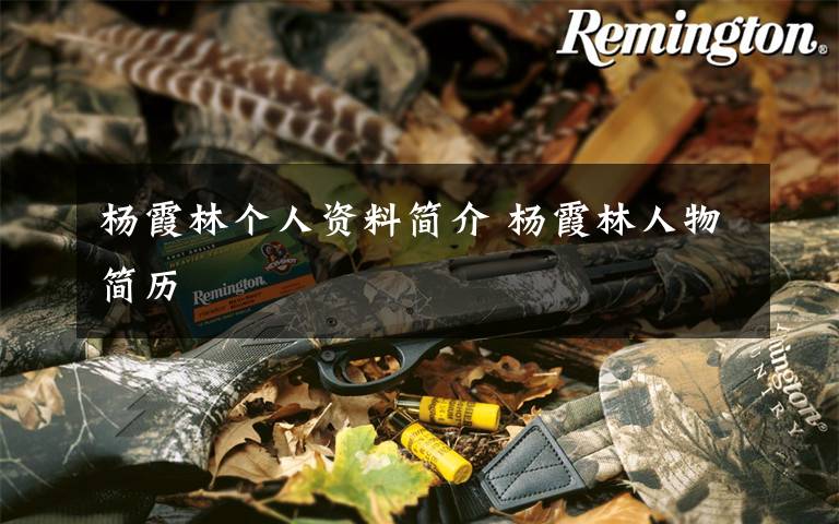 杨霞林个人资料简介 杨霞林人物简历文章配图