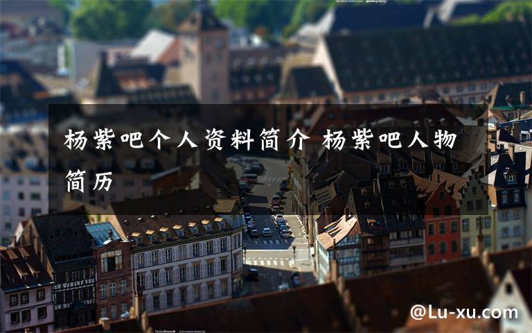 杨紫吧个人资料简介 杨紫吧人物简历文章配图