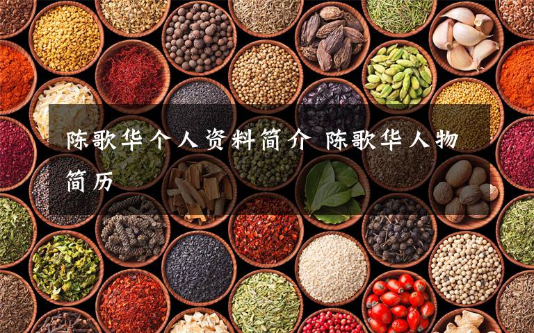 陈歌华个人资料简介 陈歌华人物简历文章配图
