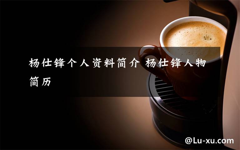 杨仕锋个人资料简介 杨仕锋人物简历文章配图