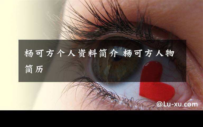 杨可方个人资料简介 杨可方人物简历