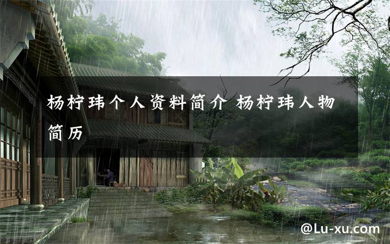杨柠玮个人资料简介 杨柠玮人物简历文章配图