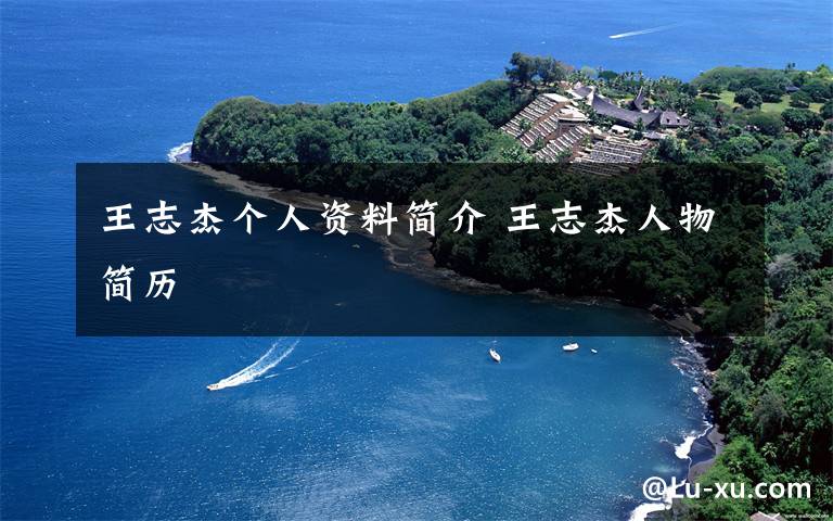 王志杰个人资料简介 王志杰人物简历文章配图