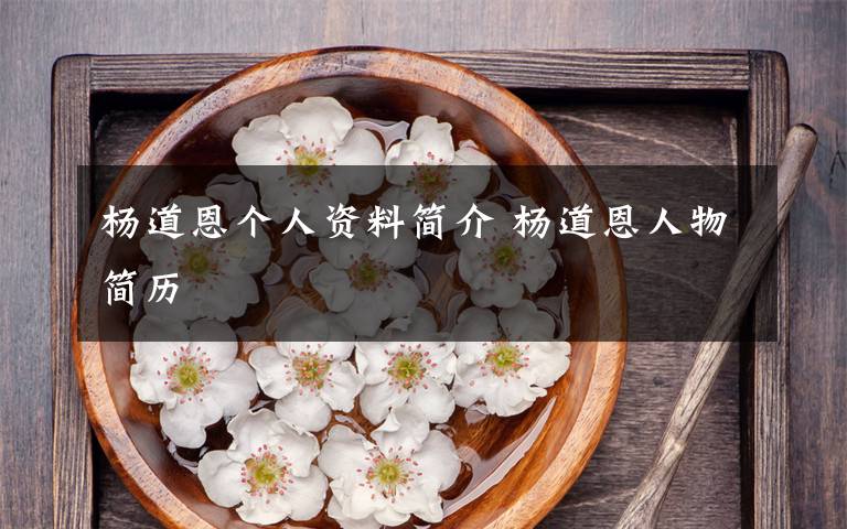 杨道恩个人资料简介 杨道恩人物简历文章配图