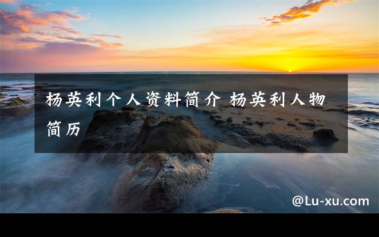 杨英利个人资料简介 杨英利人物简历文章配图