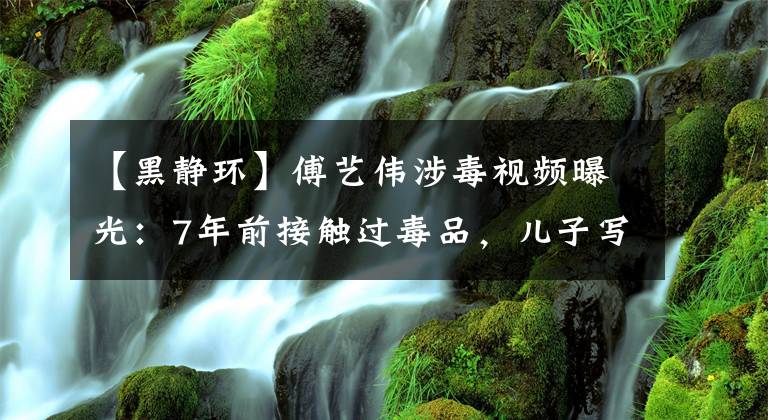 【黑静环】傅艺伟涉毒视频曝光：7年前接触过毒品，儿子写文章道歉。