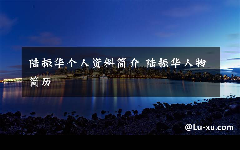 陆振华个人资料简介 陆振华人物简历文章配图