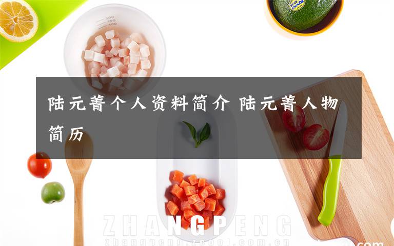 陆元菁个人资料简介 陆元菁人物简历文章配图