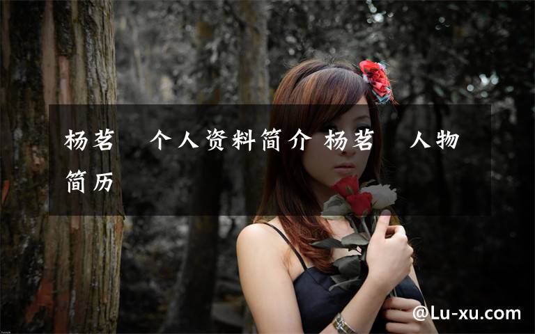 杨茗晧个人资料简介 杨茗晧人物简历文章配图