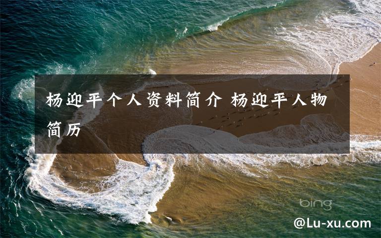 杨迎平个人资料简介 杨迎平人物简历文章配图