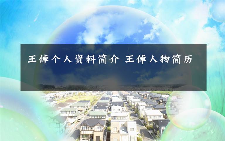 王倬个人资料简介 王倬人物简历文章配图