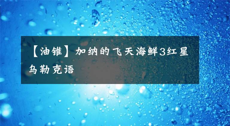 【油锥】加纳的飞天海鲜3红星乌勒克语文章配图