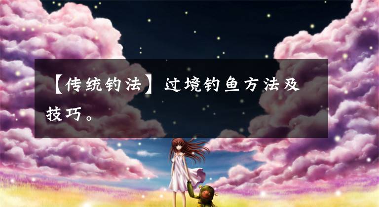【传统钓法】过境钓鱼方法及技巧。文章配图
