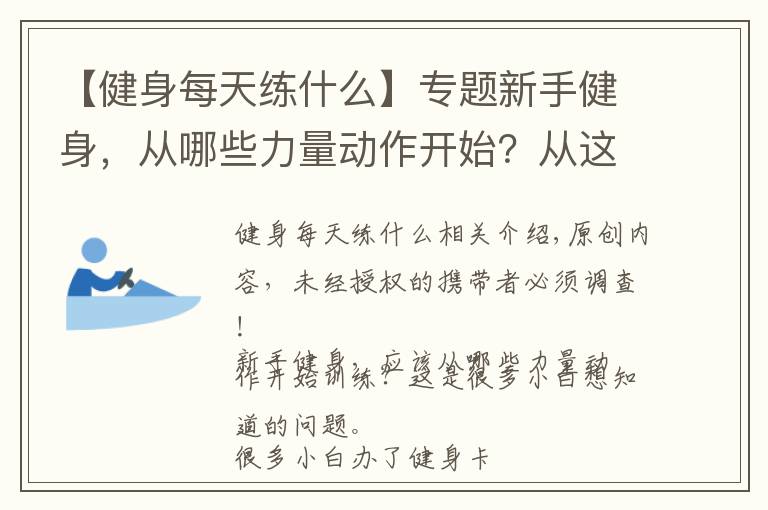 【健身每天练什么】专题新手健身，从哪些力量动作开始？从这一组黄金健身动作开始