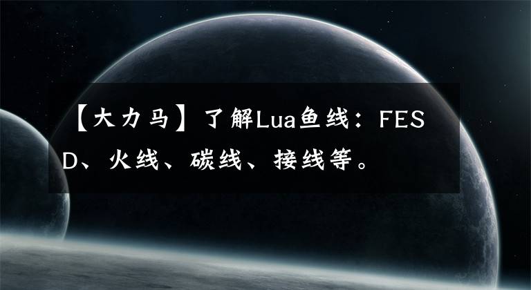 【大力马】了解Lua鱼线：FESD、火线、碳线、接线等。