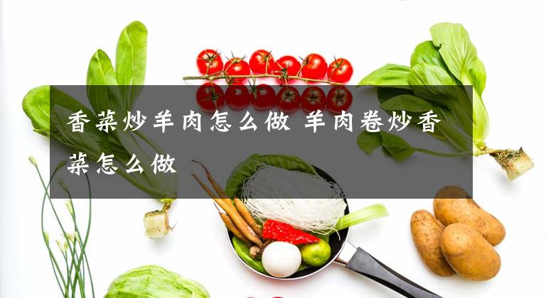 香菜炒羊肉怎么做 羊肉卷炒香菜怎么做文章配图
