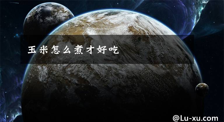 玉米怎么煮才好吃文章配图