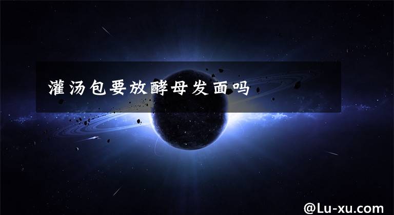 灌汤包要放酵母发面吗文章配图