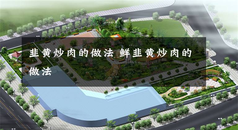 韭黄炒肉的做法 鲜韭黄炒肉的做法文章配图