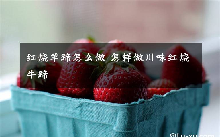 红烧羊蹄怎么做 怎样做川味红烧牛蹄文章配图
