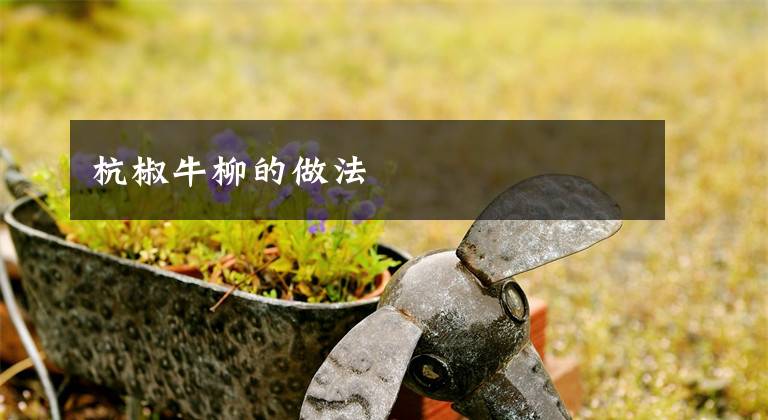 杭椒牛柳的做法文章配图