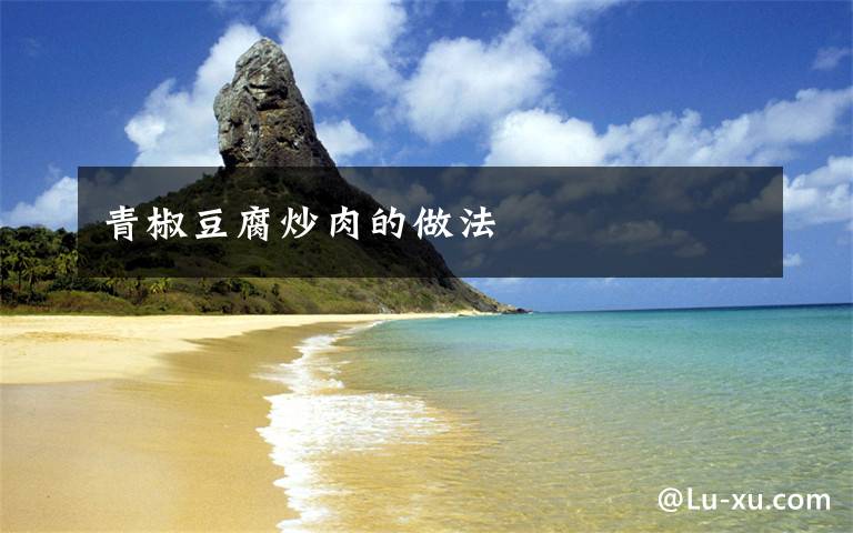 青椒豆腐炒肉的做法文章配图