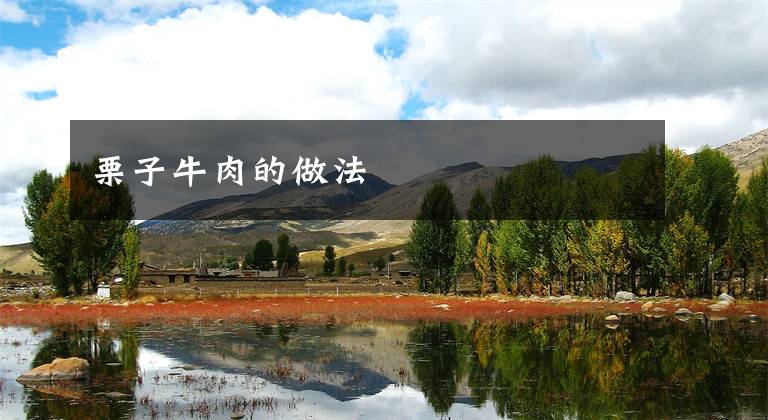 栗子牛肉的做法文章配图