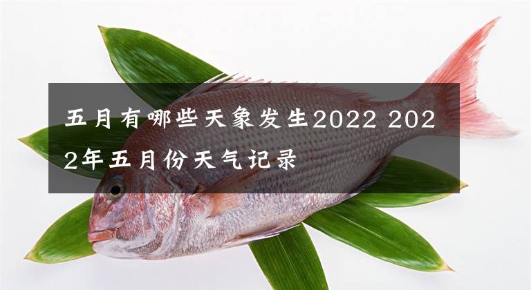 五月有哪些天象发生2022 2022年五月份天气记录文章配图