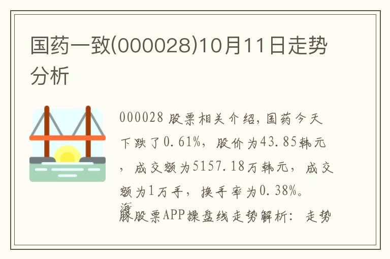 国药一致(000028)10月11日走势分析