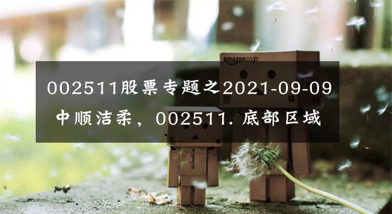 002511股票专题之2021-09-09 中顺洁柔，002511. 底部区域设置为17.50--15.50之间