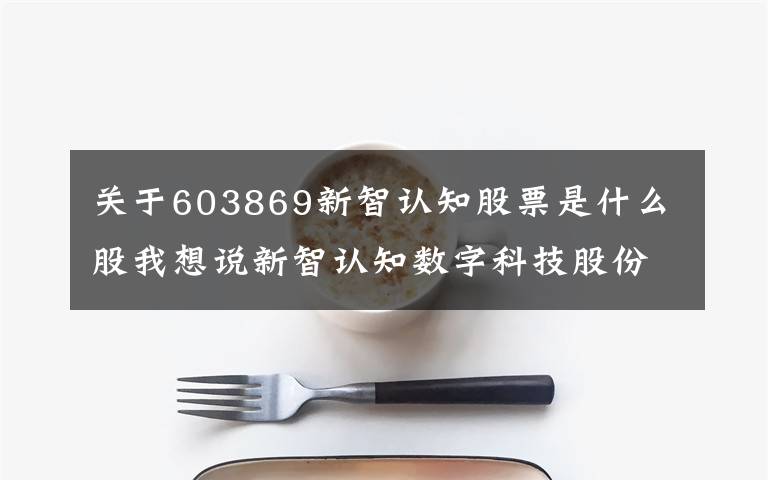 关于603869新智认知股票是什么股我想说新智认知数字科技股份有限公司2018年年度报告摘要文章配图