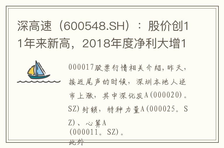 深高速（600548.SH）：股价创11年来新高，2018年度净利大增148.56%文章配图