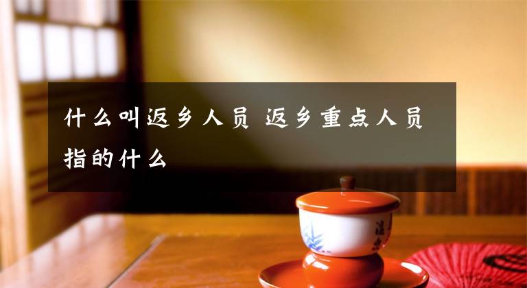 什么叫返乡人员 返乡重点人员指的什么文章配图