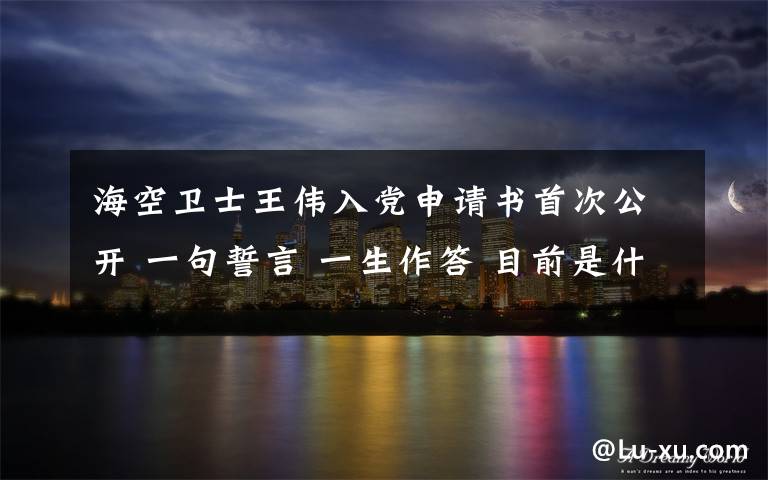 海空卫士王伟入党申请书首次公开 一句誓言 一生作答 目前是什么情况？