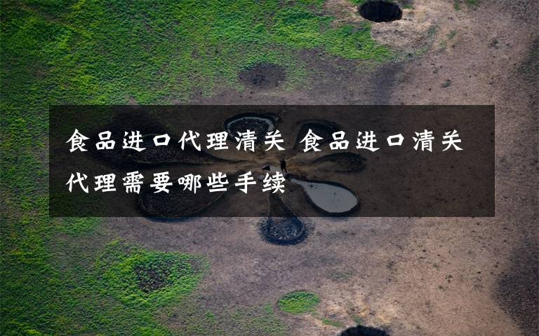 食品进口代理清关 食品进口清关代理需要哪些手续文章配图