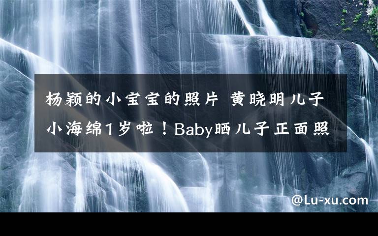 杨颖的小宝宝的照片 黄晓明儿子小海绵1岁啦！Baby晒儿子正面照为其庆生萌化网友