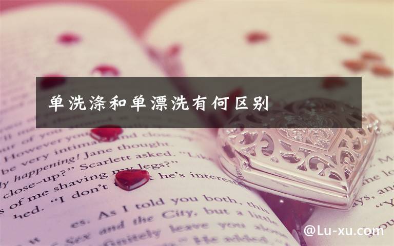 单洗涤和单漂洗有何区别文章配图