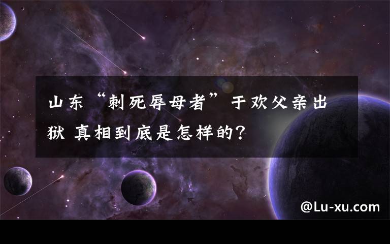 山东“刺死辱母者”于欢父亲出狱 真相到底是怎样的？